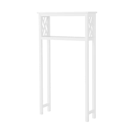 Alaterre Furniture Coventry 27"W x 48"H Bathroom Over Toilet Open Storage Shelf ANCT73WH